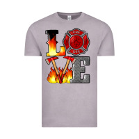 Vintage Zinc firefighter love Vintage Tee - Artiststas