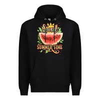 Black sweet summer time watermelon Premium Hoodie - NancyCooperArtShop