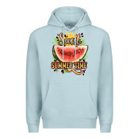Blue Mist sweet summer time watermelon Premium Hoodie - NancyCooperArtShop