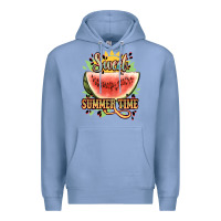 Colony Blue sweet summer time watermelon Premium Hoodie - NancyCooperArtShop