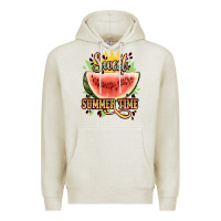 Oatmeal Heather sweet summer time watermelon Premium Hoodie - NancyCooperArtShop