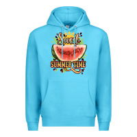 Ocean Blue sweet summer time watermelon Premium Hoodie - NancyCooperArtShop