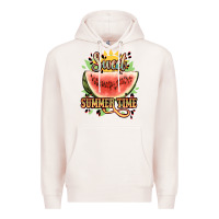 Pale Pink sweet summer time watermelon Premium Hoodie - NancyCooperArtShop