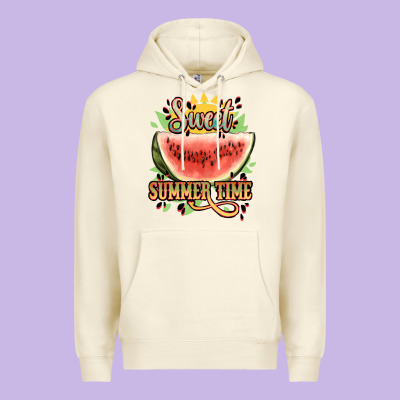 Sweet Summer Time Watermelon Premium Hoodie Designed By Nancycooperartshop