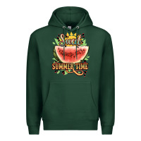 Sports Green sweet summer time watermelon Premium Hoodie - NancyCooperArtShop