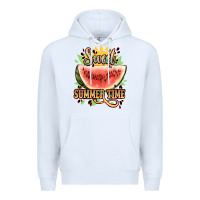 White sweet summer time watermelon Premium Hoodie - NancyCooperArtShop