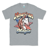 Heather Grey American magic Classic Tee - NancyCooperArtShop