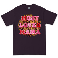 Plum most loved mama Premium Tee - texasbilliewilder