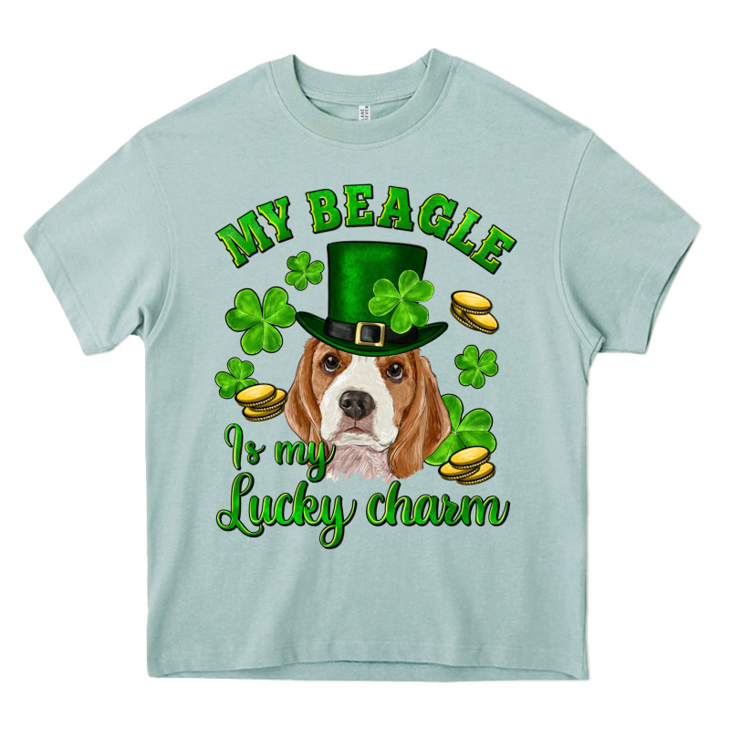 St.patrick's Day My Beagle Is My Lucky Charm Heavy Core Tee by RanaPortraitStore | Teevron