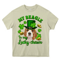 Mossy st.patrick's day my beagle is my lucky charm Heavy Core Tee - RanaPortraitStore