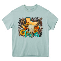 Arona western texas  and cowhide with sunflower Heavy Core Tee - Artiststas