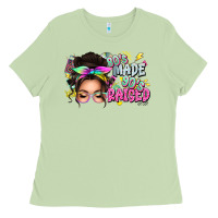 Matcha 80s made 90s raised messy bun Ladies Tee - texasbilliewilder