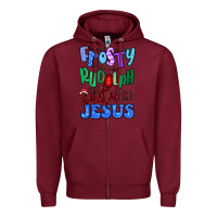 Burgundy dance like frosty shine like rudolph Zipper Hoodie - MaliasSmallBusiness