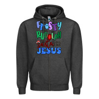 Charcoal Heather dance like frosty shine like rudolph Zipper Hoodie - MaliasSmallBusiness