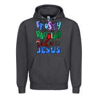 Smoke dance like frosty shine like rudolph Zipper Hoodie - MaliasSmallBusiness