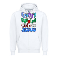 White dance like frosty shine like rudolph Zipper Hoodie - MaliasSmallBusiness