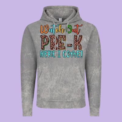 Watch Out Pre K Here I Come! Vintage Hoodie Designed By Jahusdesignshop