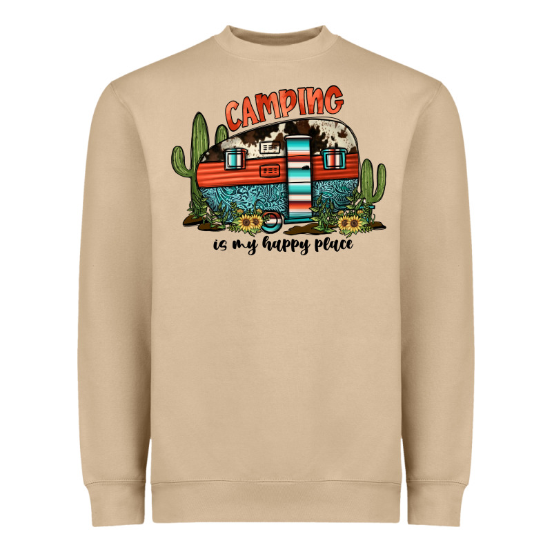 Camping Is My Happy Place Heavyweight Sweatshirt by JahusDesignShop | Teevron