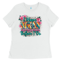 White i hope karma slaps you in the face before i do Ladies Tee - Zillion Design Studio