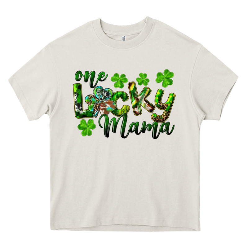 St. Patrick's Day One Lucky Mama Heavy Core Tee by RanaPortraitStore | Teevron