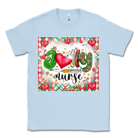 Dusty Blue Joly Nurse Classic Tee - CowhideDigitalArt