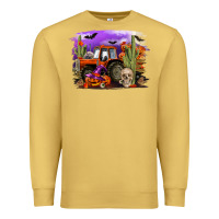 Antique Gold Halloween tractor Premium Sweatshirt - RanaPortraitStore