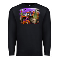 Black Halloween tractor Premium Sweatshirt - RanaPortraitStore