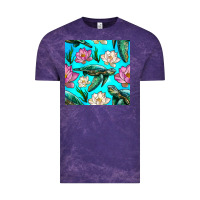 Cloud Purple sea turtle seamless pattern Vintage Tee - BundleAndBundleShop