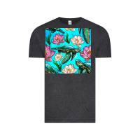 Vintage Black sea turtle seamless pattern Vintage Tee - BundleAndBundleShop