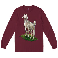 Burgundy Kiko Goat Long Sleeve Tee - LillyAllenDesigns