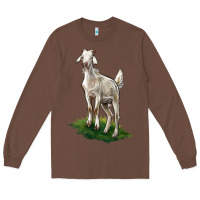 Chestnut Kiko Goat Long Sleeve Tee - LillyAllenDesigns