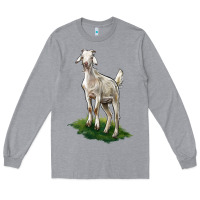 Heather Grey Kiko Goat Long Sleeve Tee - LillyAllenDesigns