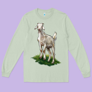 Kiko Goat Long Sleeve Tee Designed By Lillyallendesigns