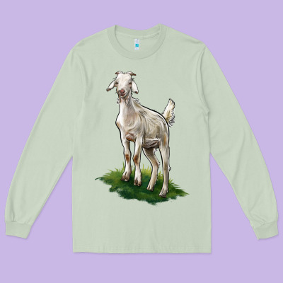 Kiko Goat Long Sleeve Tee Designed By Lillyallendesigns