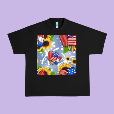 Patriotic Popsicle Urban Heavy Tee Designed By Bundleandbundleshop