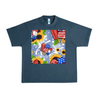 Midnight Navy patriotic popsicle Urban Heavy Tee - BundleAndBundleShop