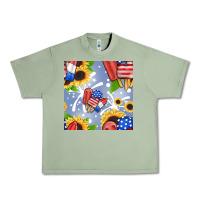 Oil Green patriotic popsicle Urban Heavy Tee - BundleAndBundleShop