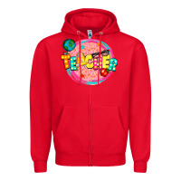 Red teacher Zipper Hoodie - NancyCooperArtShop
