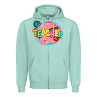 Seafoam teacher Zipper Hoodie - NancyCooperArtShop