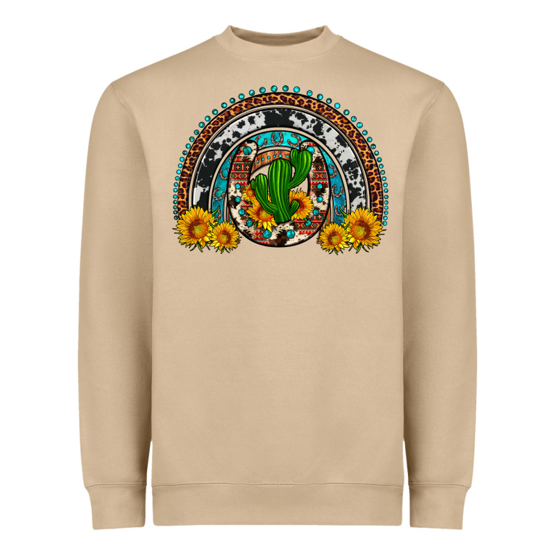 Cactus Sunflower Horseshoe Rainbow Heavyweight Sweatshirt by Artiststas | Teevron