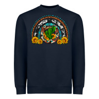 Navy cactus sunflower horseshoe rainbow Heavyweight Sweatshirt - Artiststas
