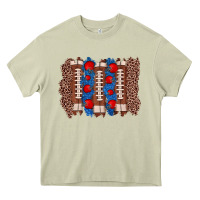 Mossy football brushstroke Heavy Core Tee - Zillion Design Studio