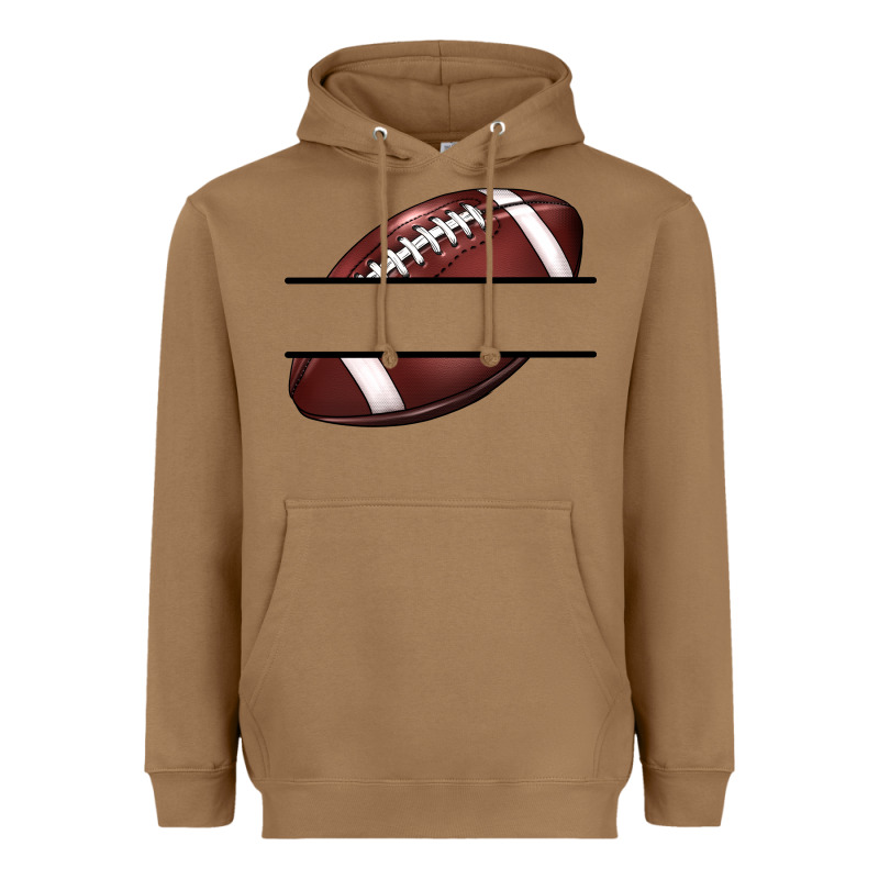 Football Name Frame Heavyweight Hoodie by BarkalooDesign | Teevron