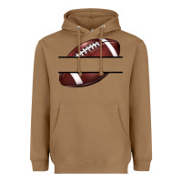 Toasted Coconut football name frame Heavyweight Hoodie - BarkalooDesign