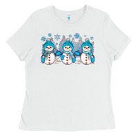 White snowman winter Ladies Tee - JahusDesignShop