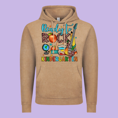 Ready To Rock Kindergarten Vintage Hoodie Designed By Jahusdesignshop