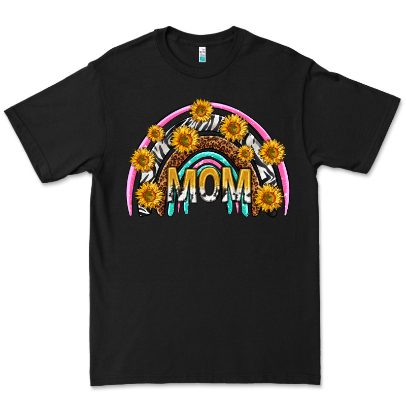 Mom With Sunflower Rainbow Mothers Day Premium Tee by texasbilliewilder | Teevron