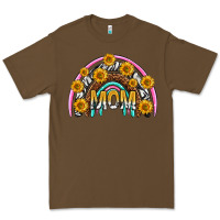 Cacao mom with sunflower rainbow mothers day Premium Tee - texasbilliewilder