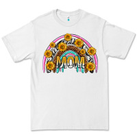 White mom with sunflower rainbow mothers day Premium Tee - texasbilliewilder