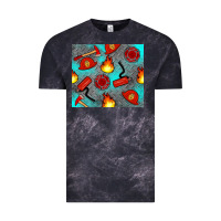 Cloud Black firefighter equipment Vintage Tee - Artiststas